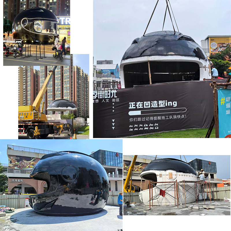Large fiberglass coffee house
